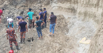 Three workers killed in Faridpur soil collapse