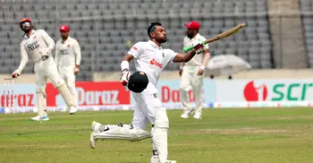 Shanto's attacking 146 highlights Bangladesh's dominance