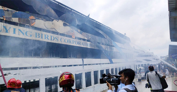 Sadarghat launch fire under control