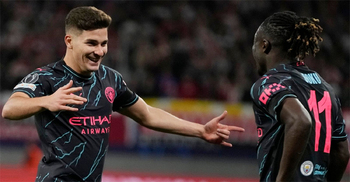 Alvarez and Doku help Man City to late Leipzig win