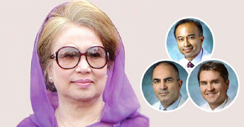 Three physicians from US arrive in Dhaka to treat Khaleda