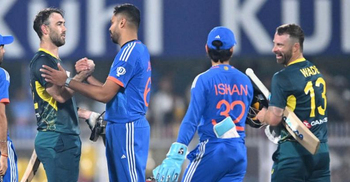 Maxwell's record-equalling ton leads Australia to victory