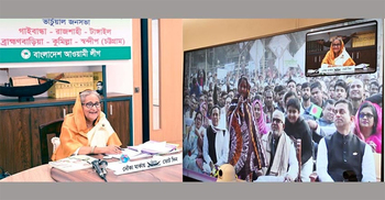 PM urges people to vote for 'boat' in reply to BNP-Jamaat's atrocities