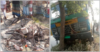 Three killed in Bagerhat road crash