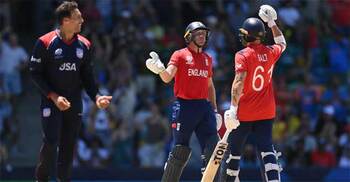 England thrash USA to secure semi-final place