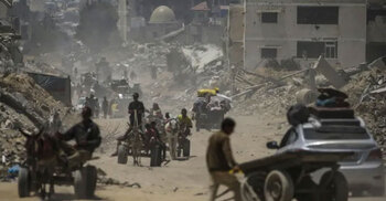 Gazans seek shelter as Khan Younis exodus on