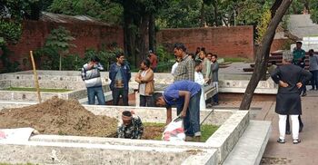 ঢাবিতে খনন করা হয়েছে ওসমান হাদির কবর