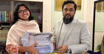 ৫ হাজার ভোটারের স্বাক্ষর নিয়ে মনোনয়নপত্র জমা দিলেন তাসনিম জারা