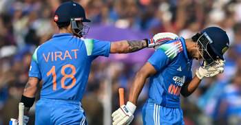 কোহলি-গায়কোয়াড়ের সেঞ্চুরিতে রান পাহাড়ে ভারত