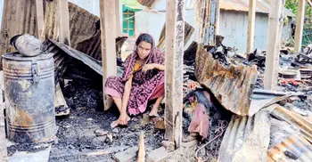 শিশু মুজাহিদ হত্যা: এবার ঘরে আগুন দিয়ে মাকে হত্যাচেষ্টার অভিযোগ