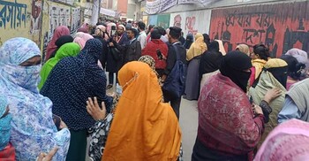 কাজীপাড়া সিদ্দিকিয়া ফাজিল মাদরাসা কেন্দ্রে ৪ ঘণ্টায় ভোট পড়ে ২০ শতাংশ