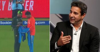 Wasim criticizes Babar for on-field shirt swap with Virat