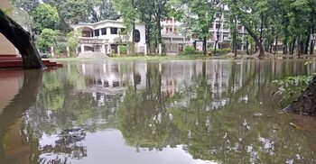 বৃষ্টি হলেই জমে পানি, ভোগান্তিতে সেবা প্রত্যাশীরা