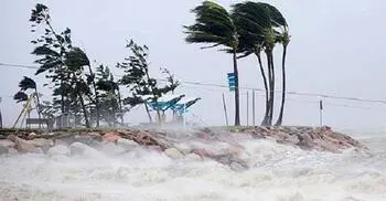 Coastal areas on tidal surge risk from Cyclone Dana