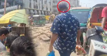 সংবাদ সংগ্রহে বাধা, ব্যবসায়ীদের তোপের মুখে পালালেন অভিযুক্ত ব্যক্তি