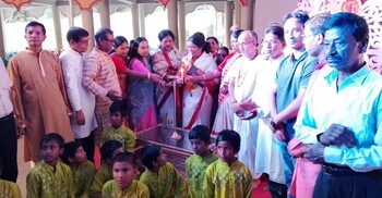 চট্টগ্রামের লোকনাথ সেবাশ্রমে বাসন্তী পূজা শুরু