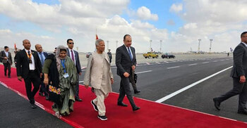 Chief Adviser reaches Cairo to join D-8 Summit