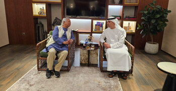 Yunus reaches Dubai