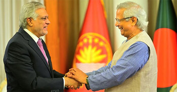 Ties with Pakistan, SAARC nations among top priorities, Yunus tells Dar