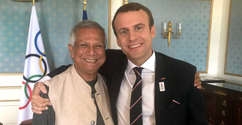 Macron extends full support to Yunus-led interim govt