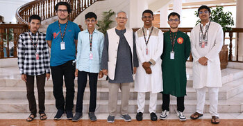 Yunus pledges support for young Olympians as Bangladesh celebrates academic talent