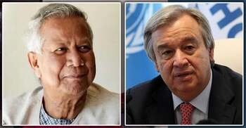 Guterres assures Yunus of mobilising int'l support on Rohingya issue