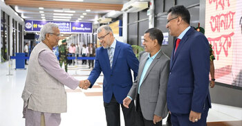Yunus returns home after 4-day Japan visit
