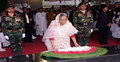 বঙ্গবন্ধুর প্রতিকৃতিতে প্রধানমন্ত্রীর শ্রদ্ধা