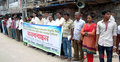 আদিবাসী দিবস রাষ্ট্রীয়ভাবে পালনের দাবিতে মানববন্ধন