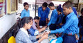 শাবিতে স্কুল শিক্ষার্থীদের ব্লাড গ্রুপিং কর্মসূচি
