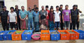 যাত্রাবাড়িতে রাসায়নিক মেশানো চিংড়ি জব্দ