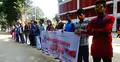 রাবিতে সহিংসতা বিরোধী মানববন্ধন