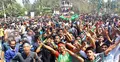 নেচে গেয়ে বিজয় উদযাপন