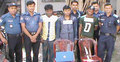 ময়মনসিংহে দেশীয় অস্ত্রসহ ৩ ছিনতাইকারী আটক