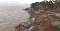 বলেশ্বর নদীর ভাঙন : শত শত বসতবাড়ি নদীগর্ভে