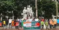 মুজিব-ইন্দিরা সীমান্ত চুক্তি বাস্তবায়নের দাবিতে মানববন্ধন 