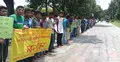জাবি ছাত্রলীগের সাধারণ সম্পাদকের শাস্তির দাবিতে মানববন্ধন