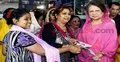 উত্তরায় খালেদার প্রচারণা : নেতাকর্মীদের ঢল