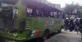 নীলক্ষেতে বাসে আগুন