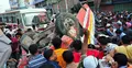 দুই বাসের পাল্লায় প্রাণ হারালো হেলপার