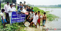 গাজীপুরে জলাশয়ে মাছের পোনা অবমুক্তকরণ