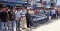 রাজন হত্যার প্রতিবাদে সুনামগঞ্জে মানববন্ধন