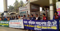 ঢাকা-কুড়িগ্রাম আন্তঃনগর ট্রেনের দাবিতে কমলাপুরে মানববন্ধন