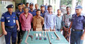 মধুখালীতে অস্ত্রসহ ৫ ডাকাত গ্রেফতার