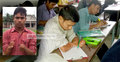 হাতের কব্জি দিয়ে লিখে এইচএসসি পাস