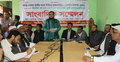 স্বতন্ত্র প্রার্থীকে মহাজোট প্রার্থী ঘোষণায় সংবাদ সম্মেলন