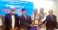 টাঙ্গাইলে ডিআরইউ সভাপতিকে সংবর্ধনা