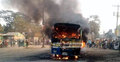 কুমিল্লায় সিলিন্ডার বিস্ফোরণে বাসে আগুন
