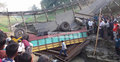 সুনামগঞ্জে সেতু ভেঙে ট্রাক খাদে, নিহত ২