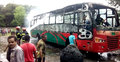 মেরামত করার সময় পুড়ে গেল বিআরটিসির বাস